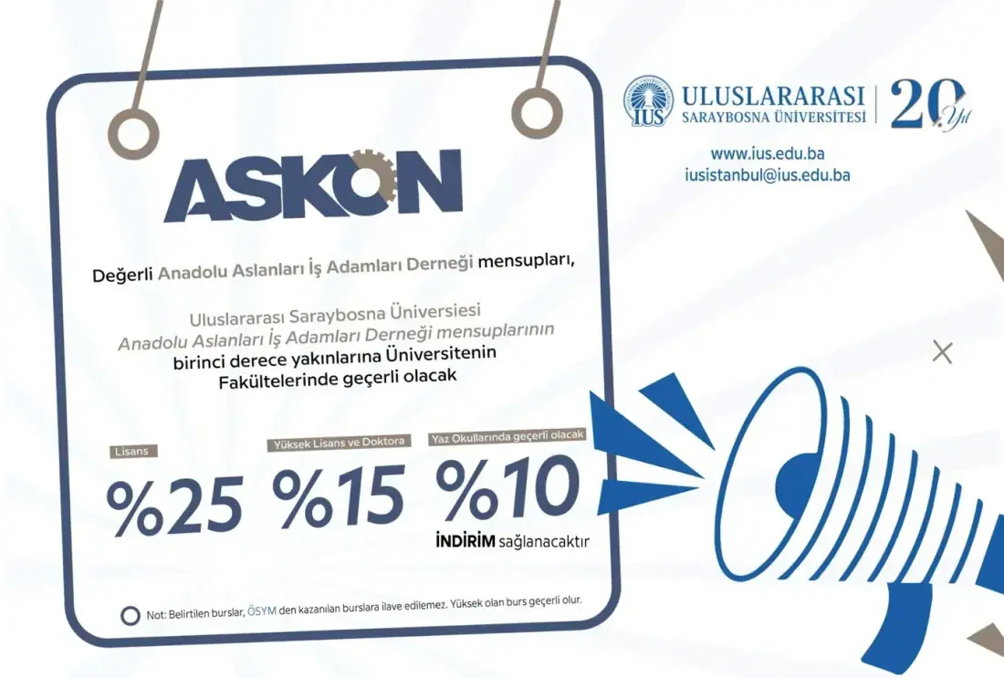 Uluslararası Saraybosna Üniversitesi iş birliği anlaşması duyuru görseli