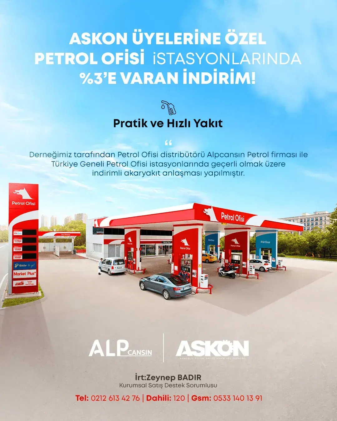 Petrol Ofisi ve ASKON iş birliği duyuru görseli