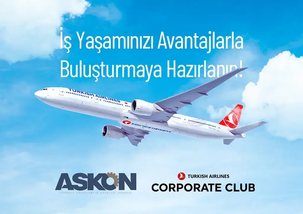 Turkish Airlines Corporate Club ve ASKON iş birliği duyuru görseli